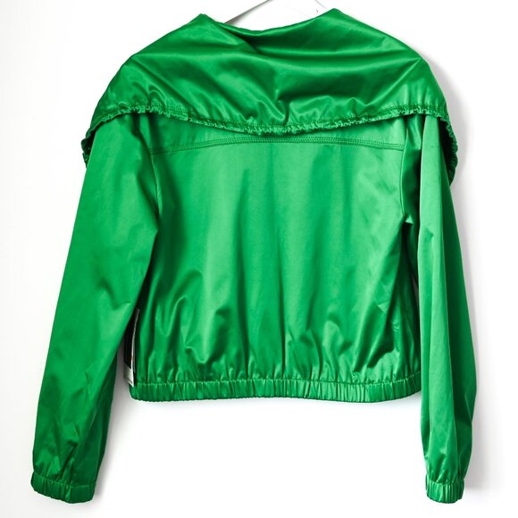 KENNETH COLE REACTION Kelly Green Lined Satin Look Jacket - NWT - Size Small - Picture 6 of 14